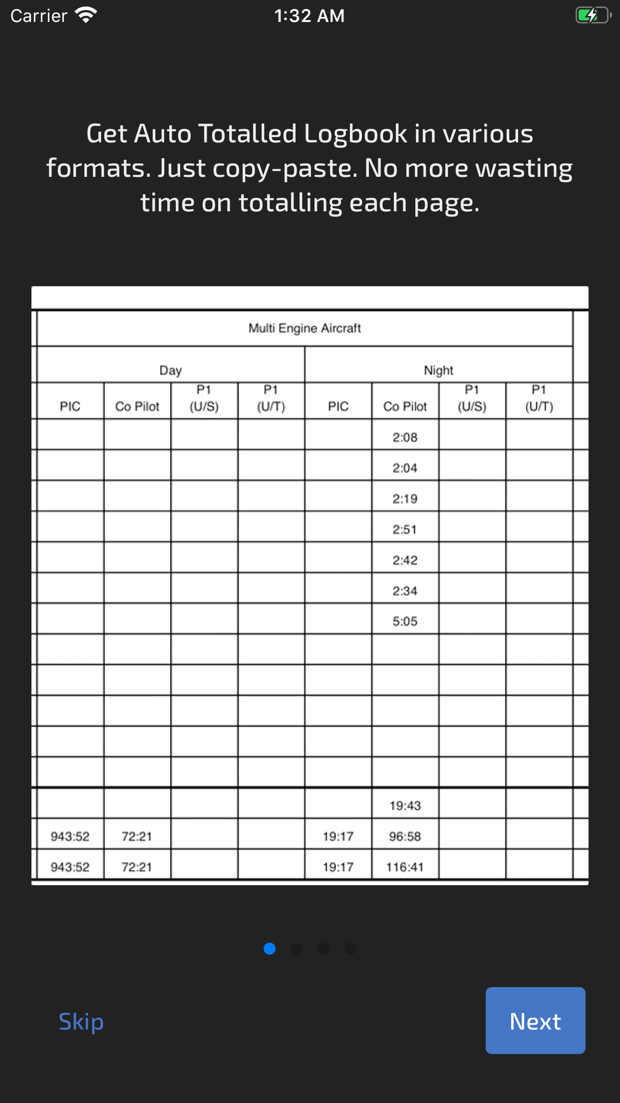 Wingman Pilot Logbook