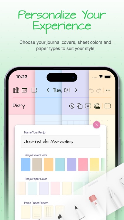 Penjo: Pencil Journal, Planner screenshot-8