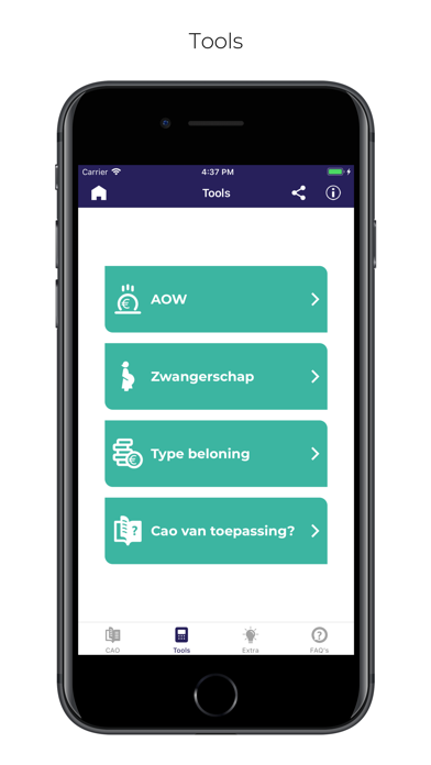 CAO voor Uitzendkrachten Screenshot