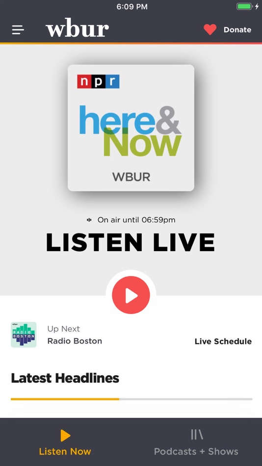 #1. WBUR (iOS) 由: 90.9 WBUR, Boston’s NPR news station