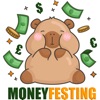 Cute Capybara Money Sticker icon