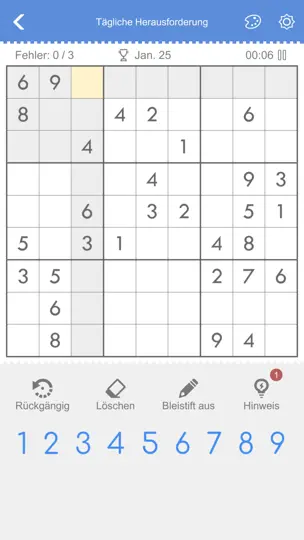 Screenshot von Sudoku - Klassisches Sudoku auf dem iPhone 9