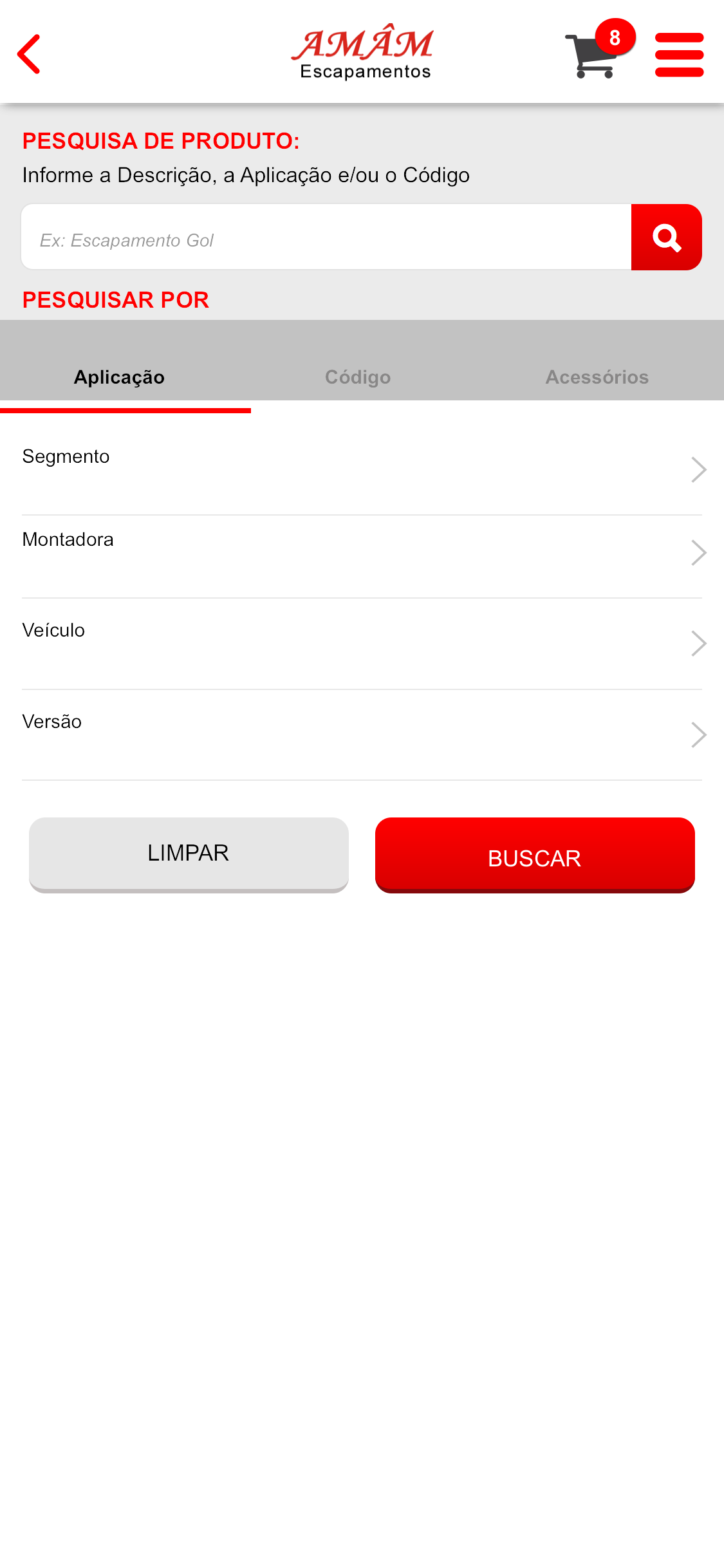 Amâm Escapamentos - Catálogo screenshot 2