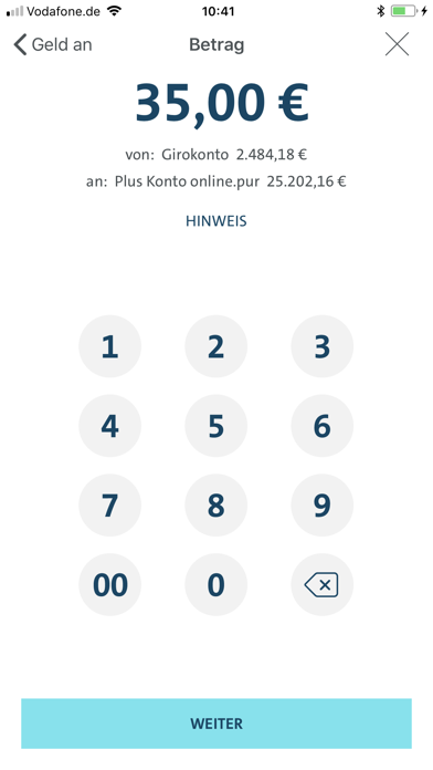 Volkswagen Bank Banking Screenshot
