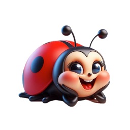 Happy Ladybug Stickers
