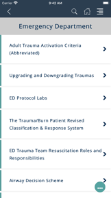 Clinical Protocols screenshot