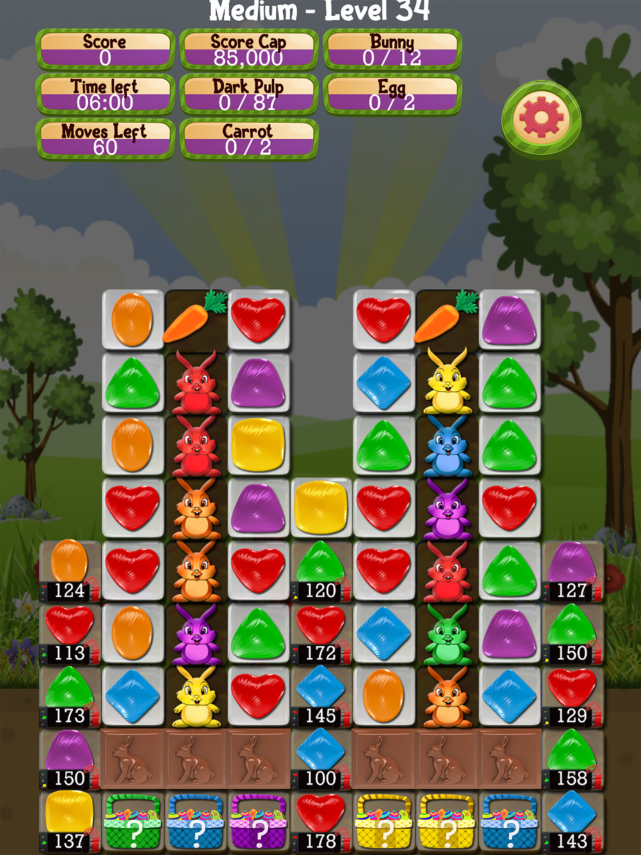 Bunny Drops 2 - Match 3 puzzle screenshot 16