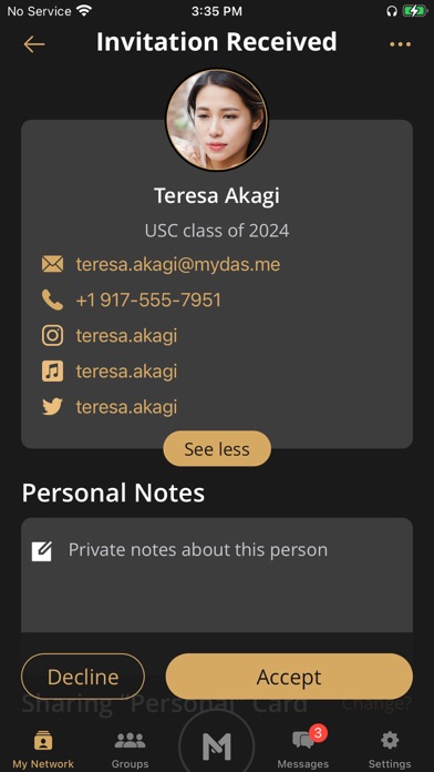 Mydas iPhone screenshot 6 - Social Networking app