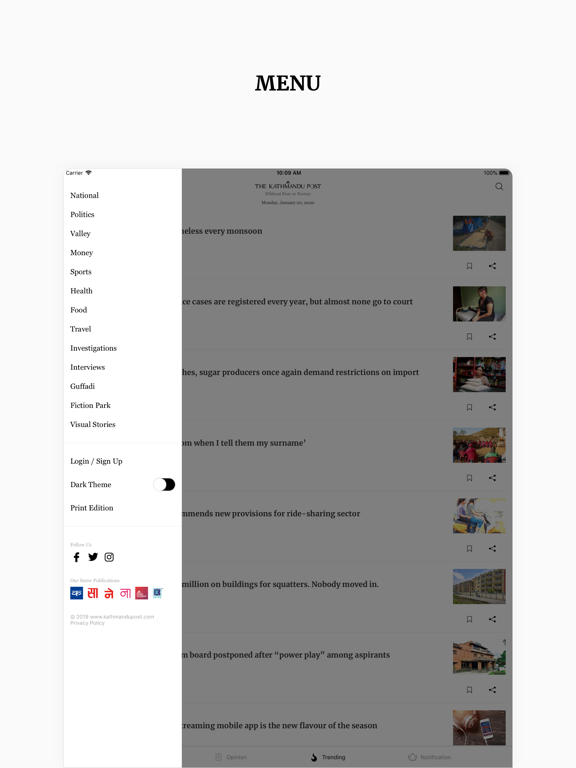 The Kathmandu Post iPad screenshot 6
