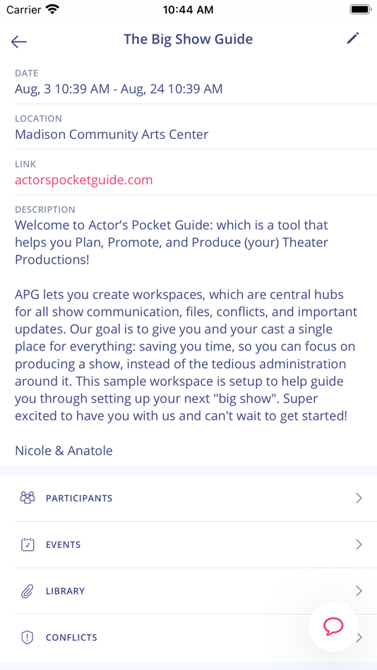 #3. Actor's Pocket Guide (iOS) 由: Actors Pocket Guide