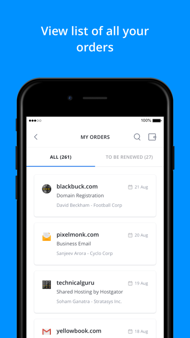 ResellerClub Screenshot