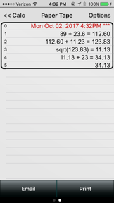 Paper Calc Office Lite screenshot