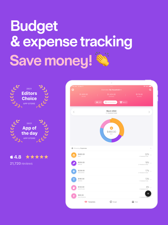 Buddy: Budget Planner Appのおすすめ画像1