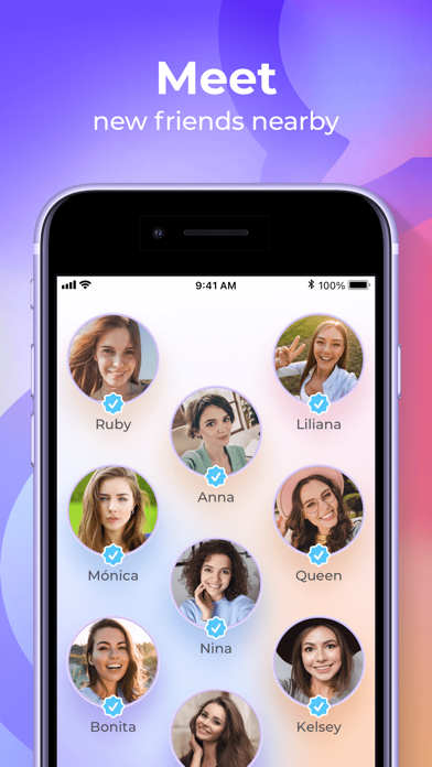 Screenshot #2 pour Meete-Meet New Friends Nearby