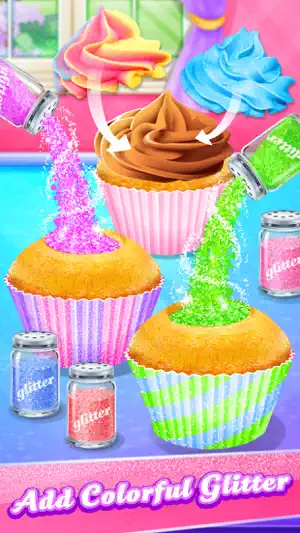Glitter Cupcake Desserts screenshot 3