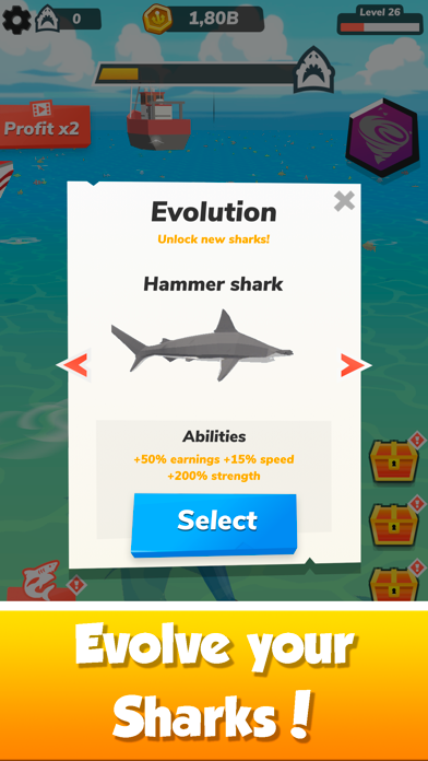 Screenshot #3 pour Idle Shark World - Tycoon Game