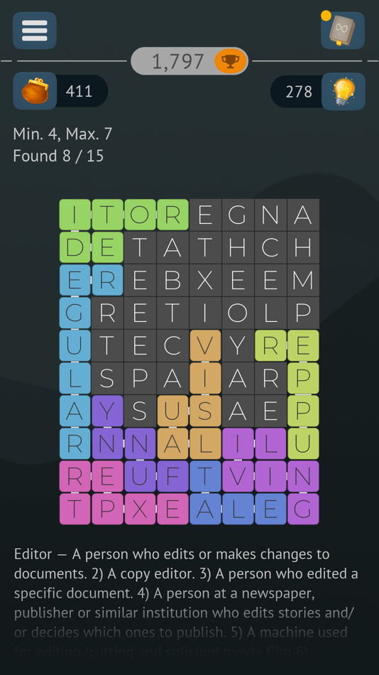 #3. Word Search Infinite Puzzles (iOS) By: Dmitriy Rytikov