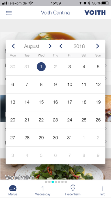 Voith Cantina iPhone screenshot