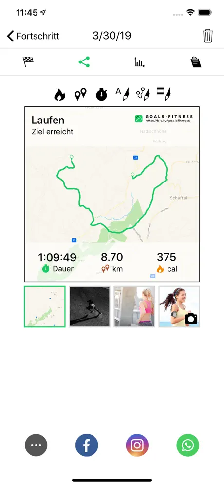Joggen Laufen Walken Goals GPS