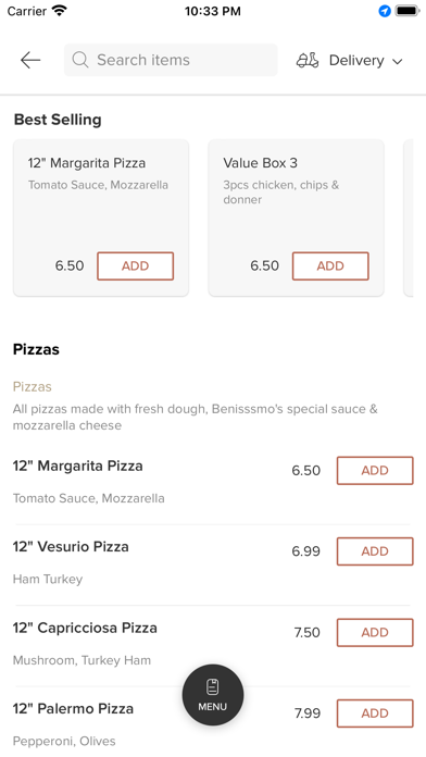 Hashim Fast Food Screenshot