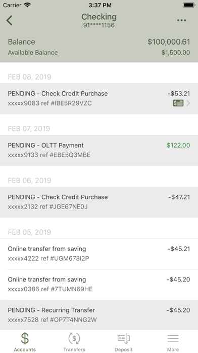 Olive View FCU iPhone screenshot 4 - Finance app