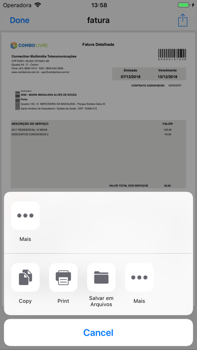 Screenshot #2 pour Meu Combo