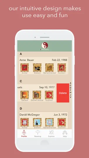 Capture d'écran de IYinYang Chinese Astrology sur iPhone 5
