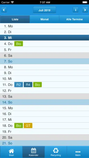 Landkreisbetriebe Abfallapp screenshot 3