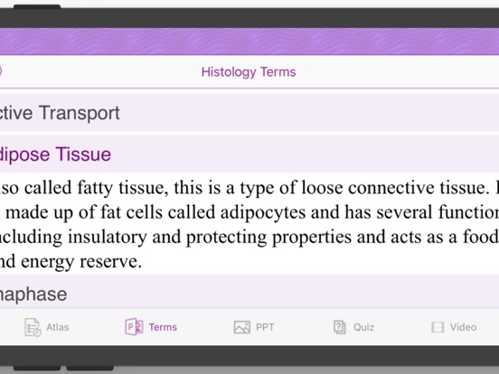 Histology Cell Tissue iPad screenshot