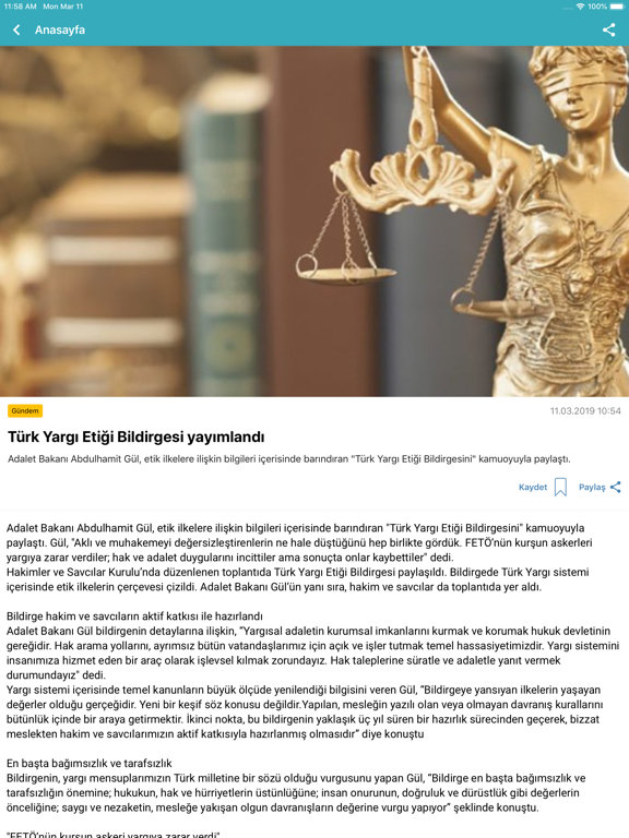 Türkgün iPad screenshot 5 - News app