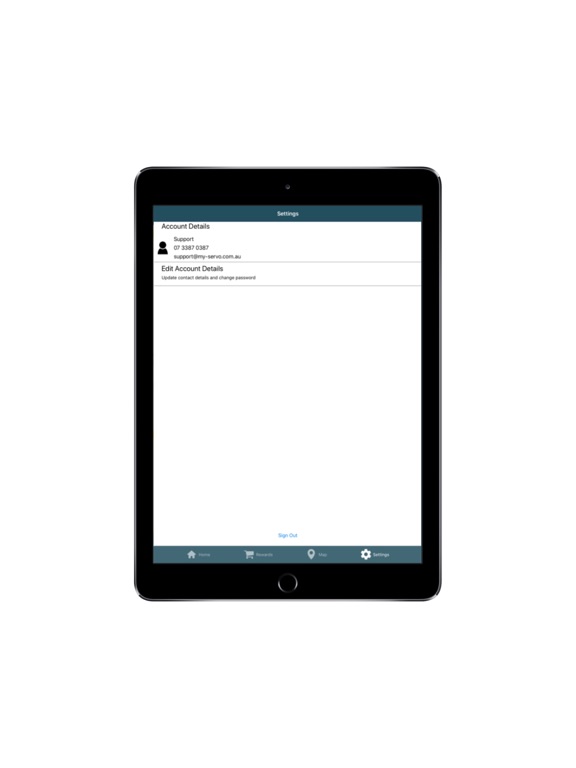 My Servo iPad screenshot