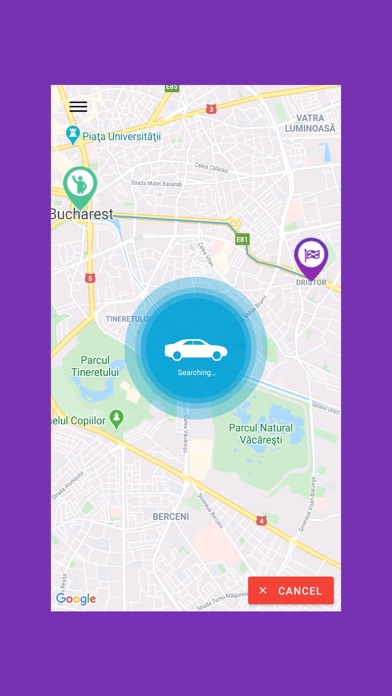 Taxi Advanced Client Screenshot