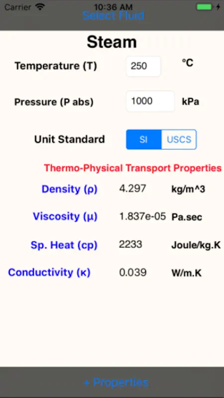 Thermo Physical Prop screenshot 1 of 9