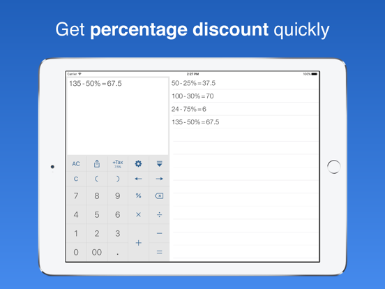 Rapid & Quick Calculator Pro iPad screenshot
