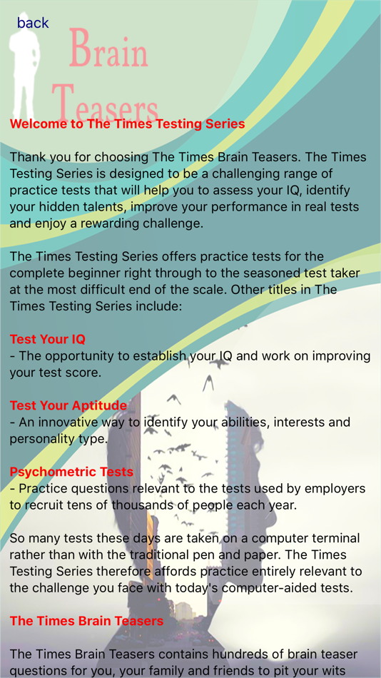 #3. Brain Teasers Tests (iOS) 由: Digital Future LTD