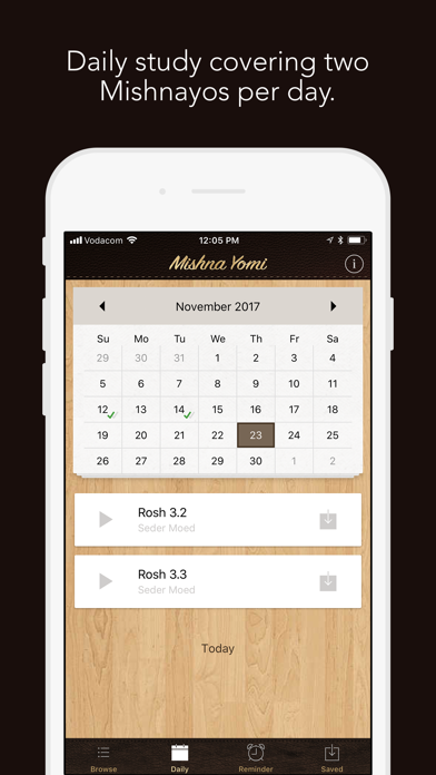 Screenshot #1 pour Mishna Yomi