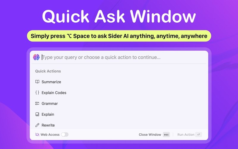 Sider: Ask AI Chat Bot, Writer Screenshot