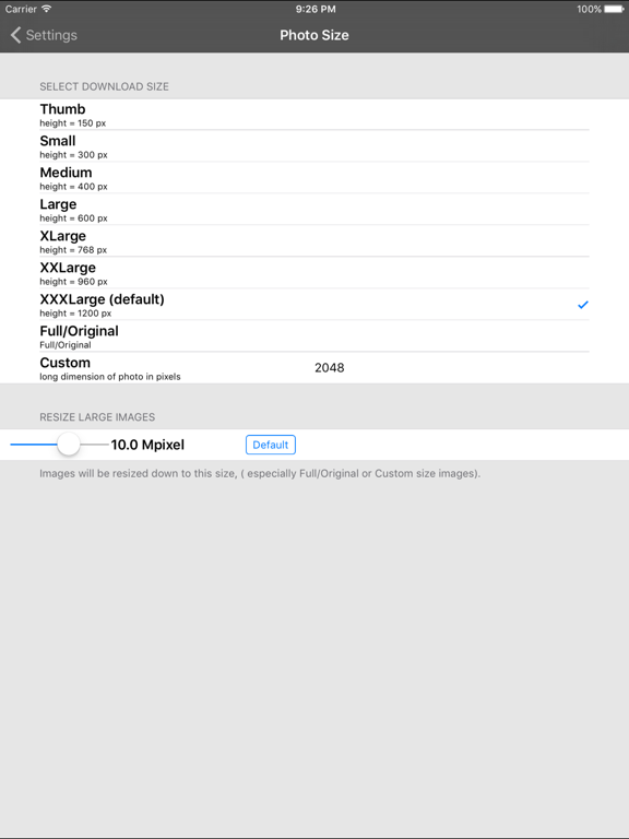 Screenshot #5 pour Sync Photo - SmugMug