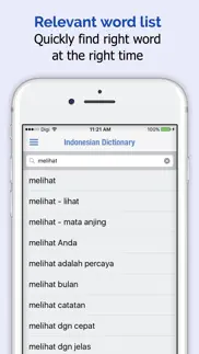 indonesio diccionario iphone capturas de pantalla 2