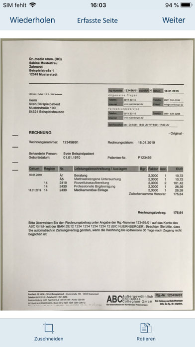 Screenshot #2 pour NÜRNBERGER EasyScan