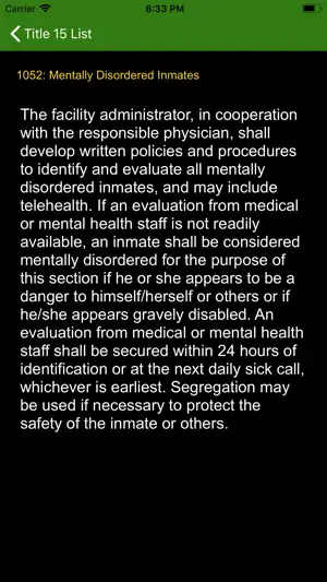 CA T-15 - CA Jail Title 15 screenshot 3