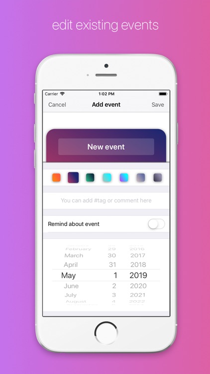 Soon: countdown reminder