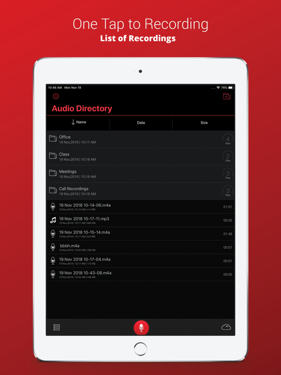Screenshot #4 pour Recorder Plus : Voice Recorder