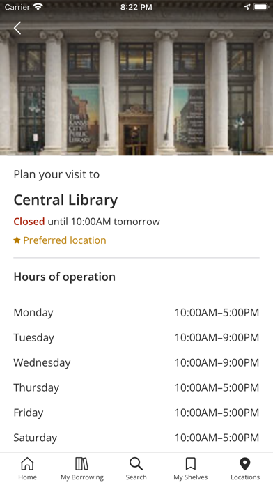 Kansas City Public Library Screenshot