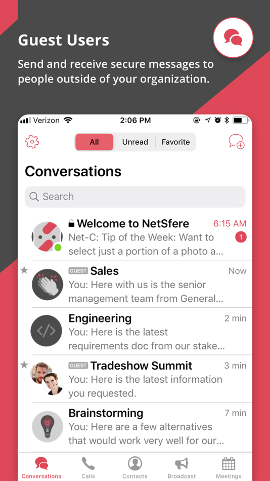 #10. NetSfere Secure Messaging (iOS) Podle: Infinite Convergence Solutions, Inc.