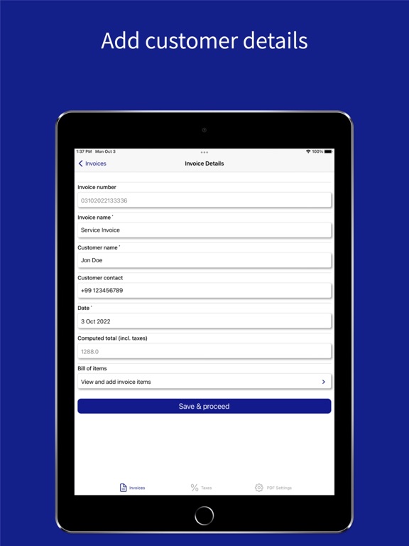 App screenshot