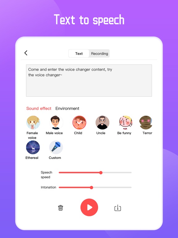 Voice Changer For Calls Plus iPad screenshot 2 - Entertainment app