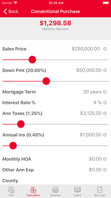 Town Square Mortgage Screenshot