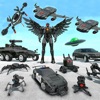 Flying Octopus War Robot Games icon