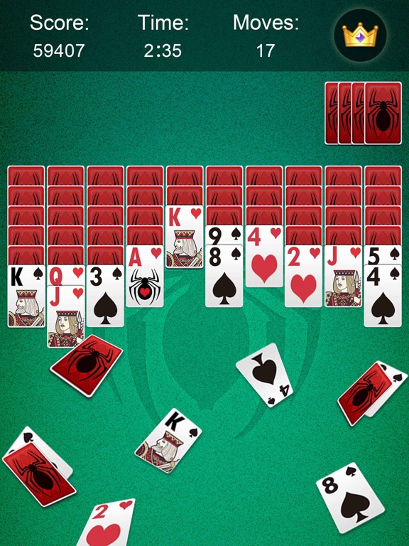 Screenshot #4 pour Spider Solitaire．